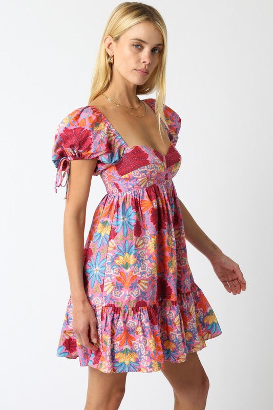 Sandra Floral Babydoll Dress