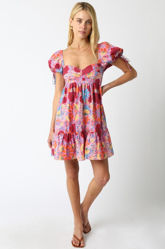Sandra Floral Babydoll Dress