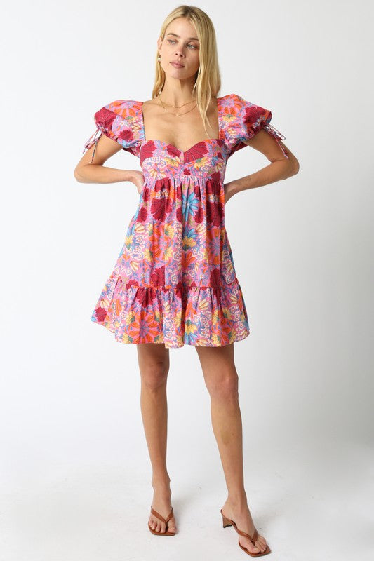 Sandra Floral Babydoll Dress