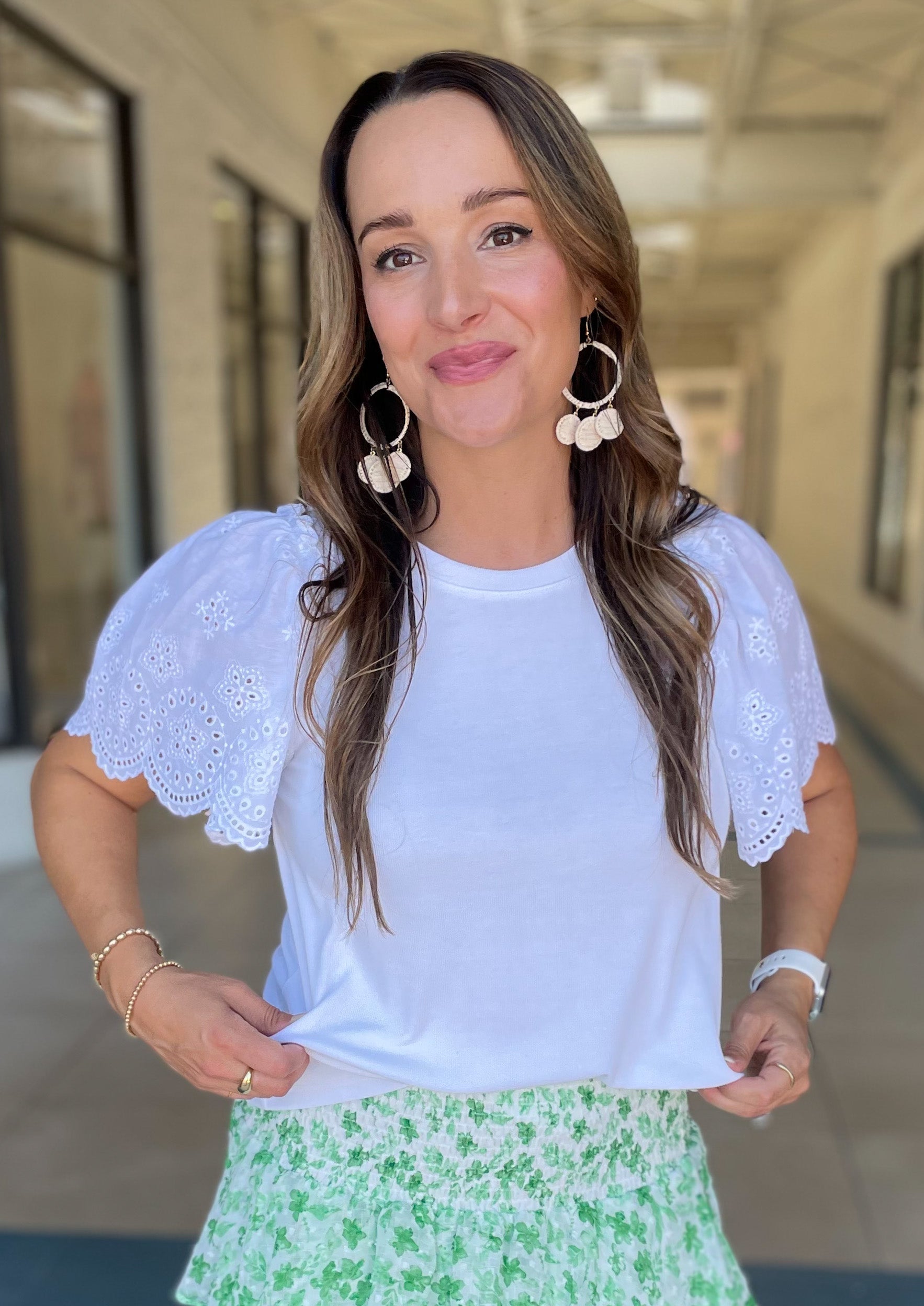 Maribelle Eyelet Top (White)