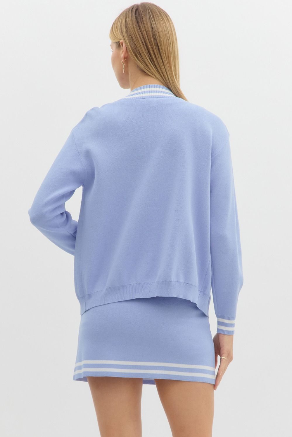Polly Knit Cardigan (Periwinkle)