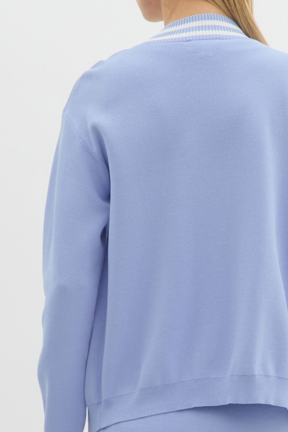 Polly Knit Cardigan (Periwinkle)