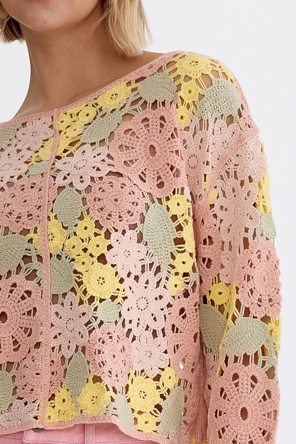 Jamey Floral Crochet Top