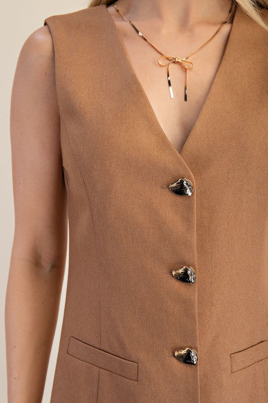 Melanie Button Up Mini Dress