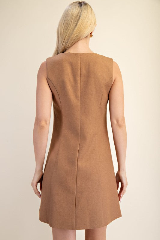 Melanie Button Up Mini Dress