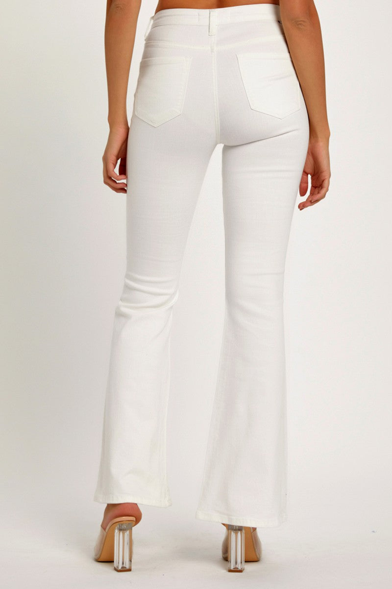 Peyton Mid Rise Flare Jeans