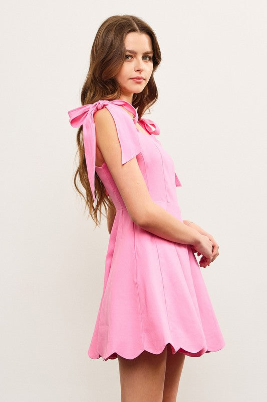 Rochelle Scallop Edge Dress