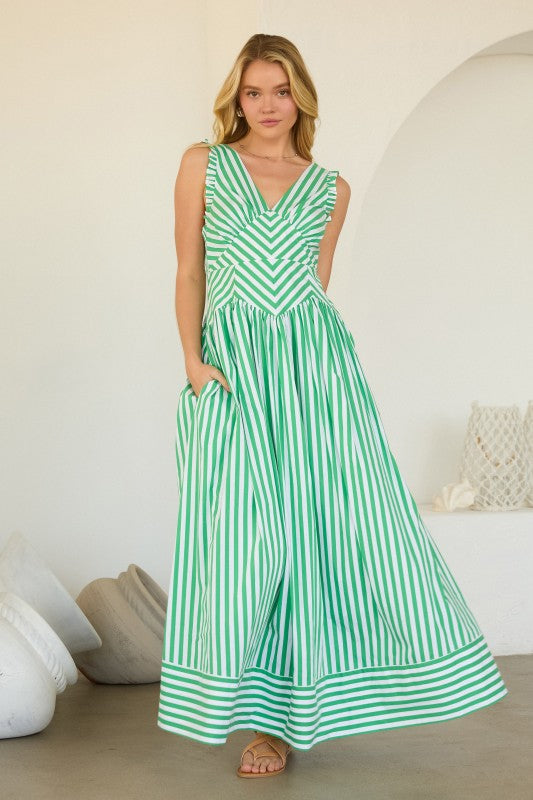 Paget Stripe Maxi Dress