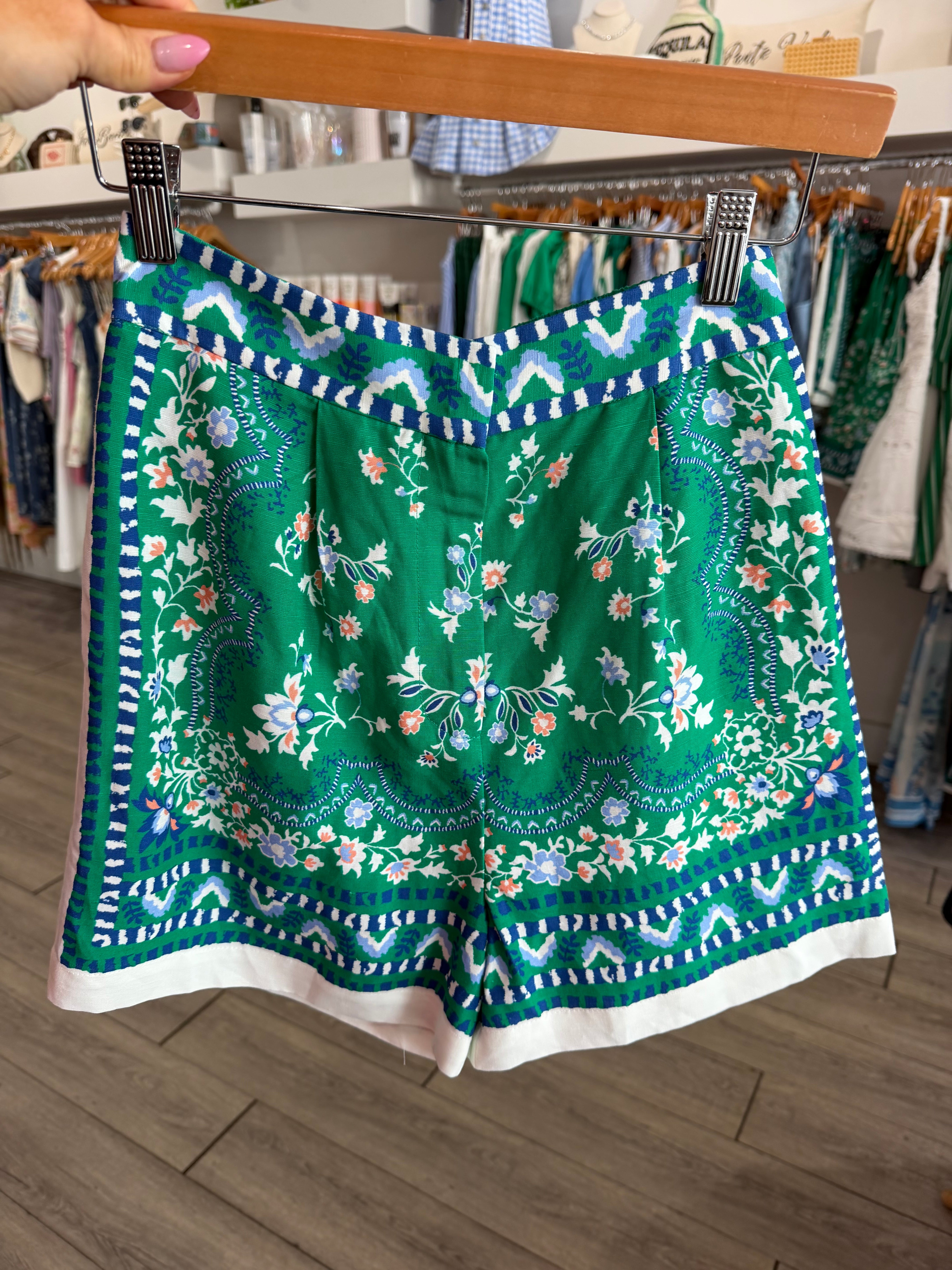 Leanne Floral Border Shorts
