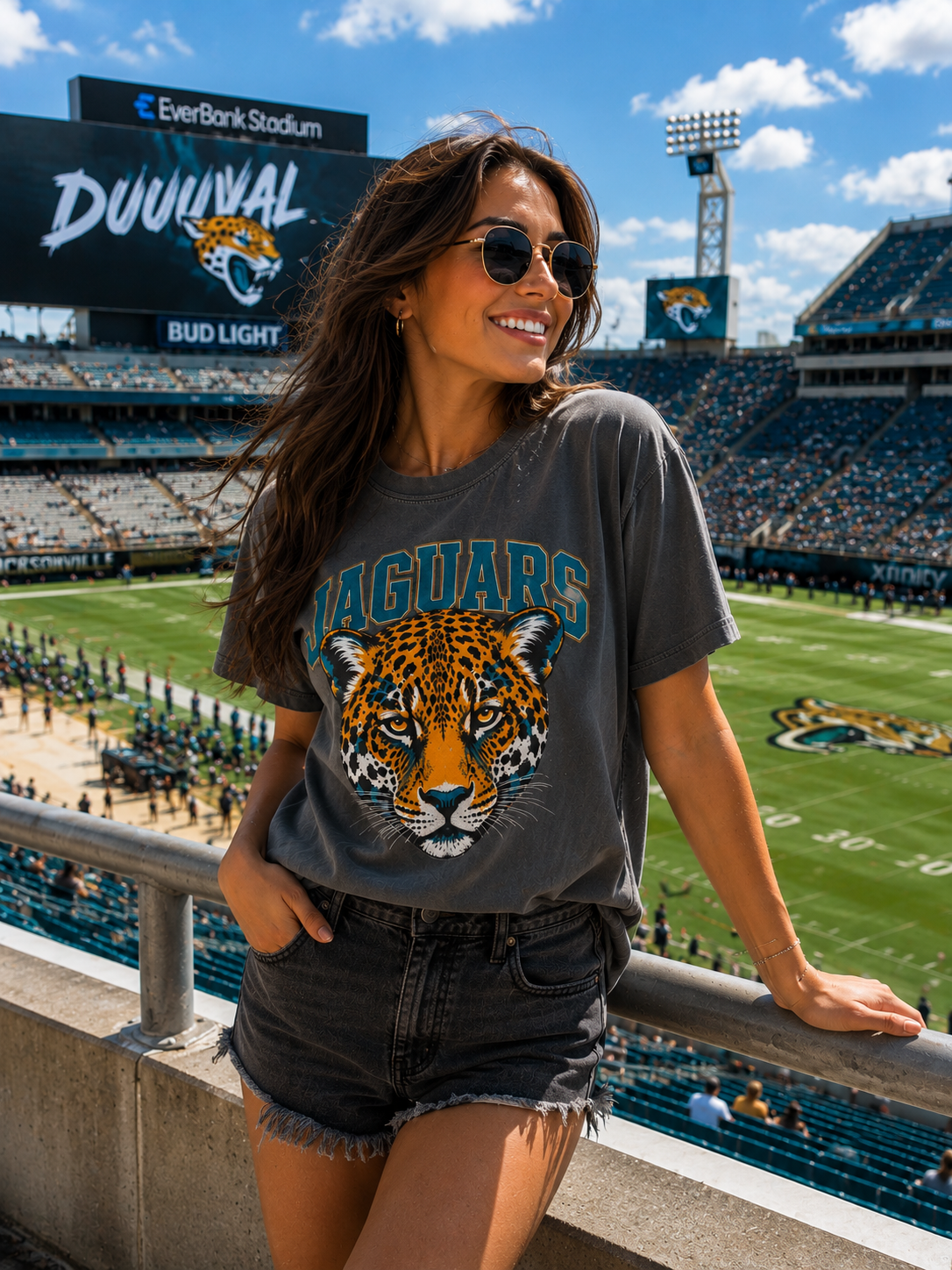 Bold Jaguar T-Shirt (Pepper)