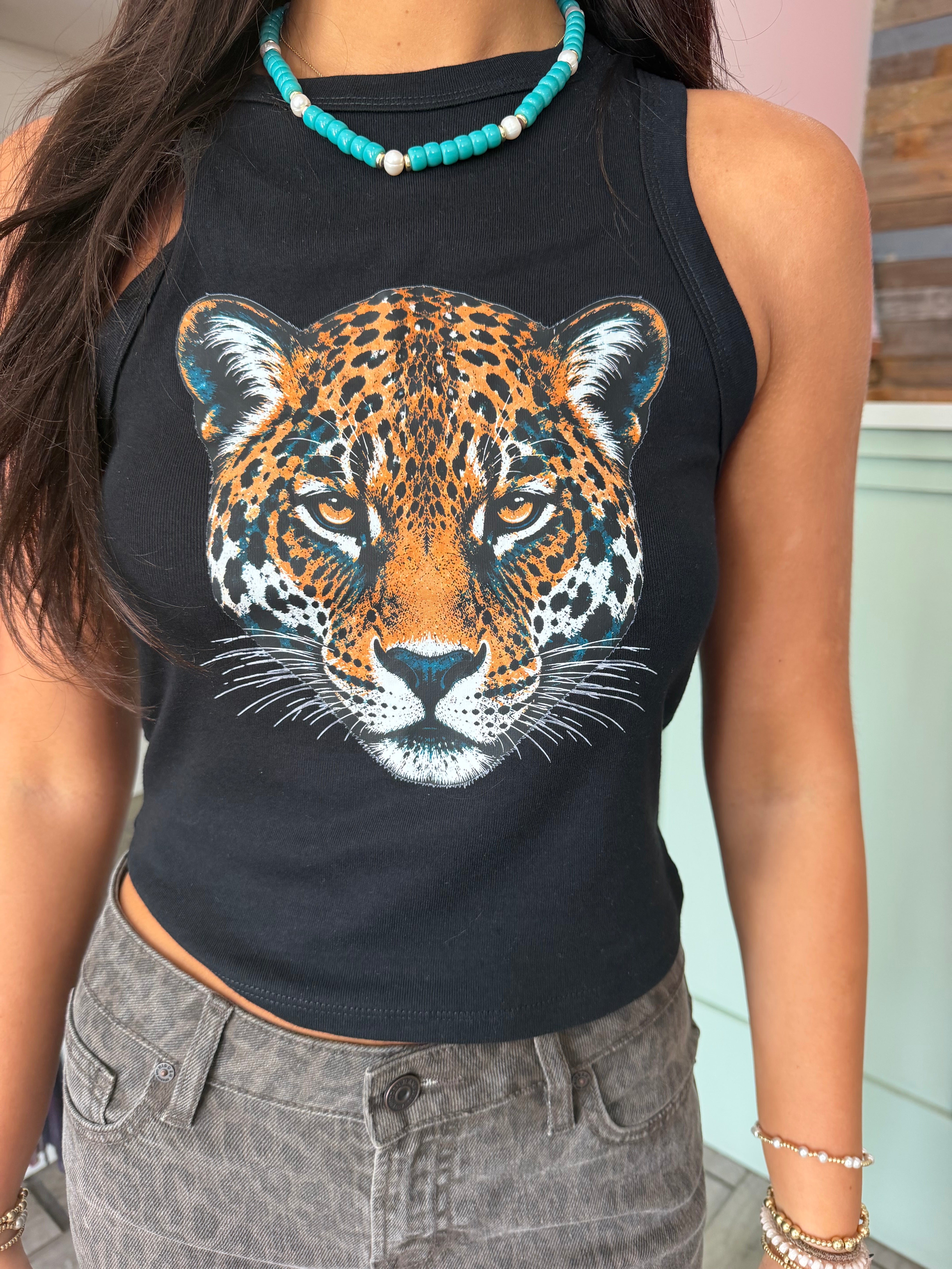 Jaguar Micro Ribbed Tank (Black)