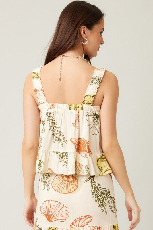 Tommie Button Detail Top