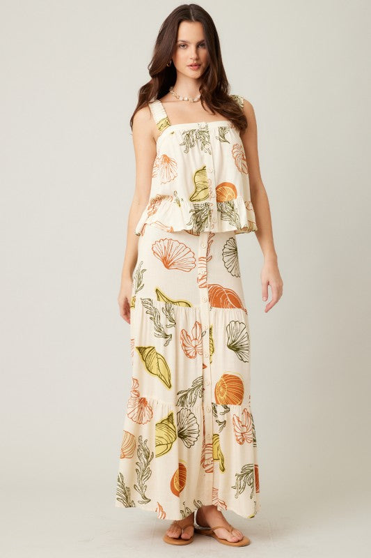 Jossie Button Detail Skirt