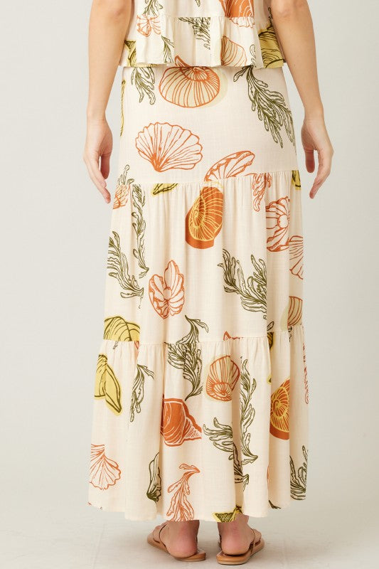 Jossie Button Detail Skirt