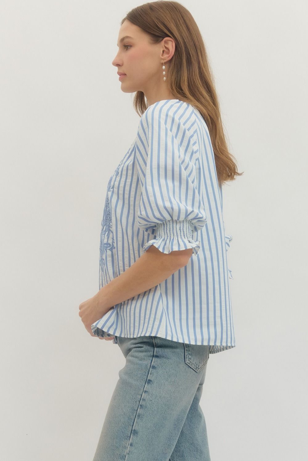 Christiana Striped Blouse