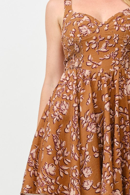 Zoe Smocked Mini Dress