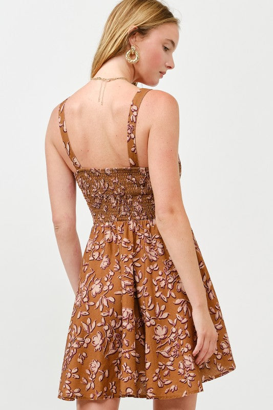 Zoe Smocked Mini Dress