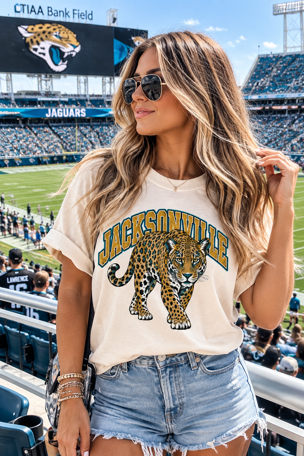 Jax Jaguar Graphic Tee  (Ivory)