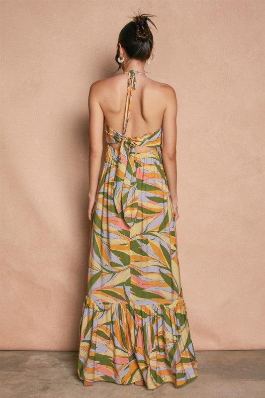 Barbados Smocked Halter Dress
