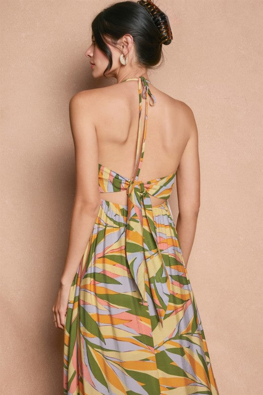 Barbados Smocked Halter Dress