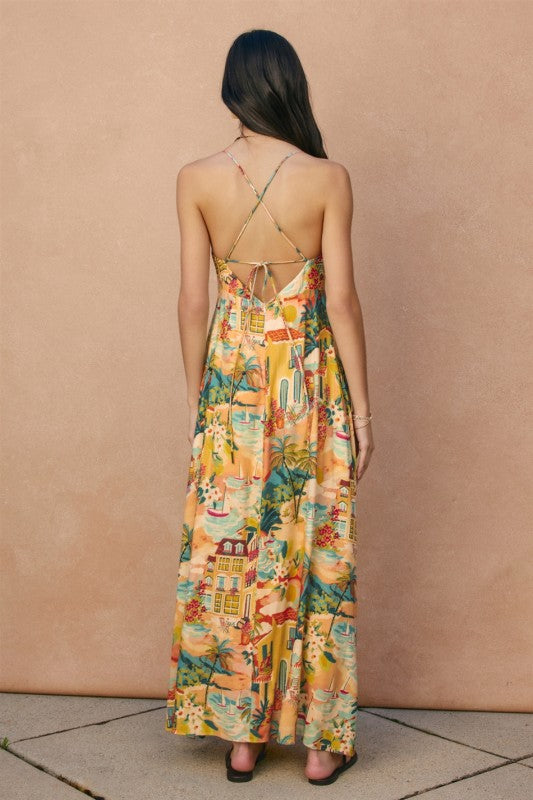 Cecile Knotted Maxi Dress