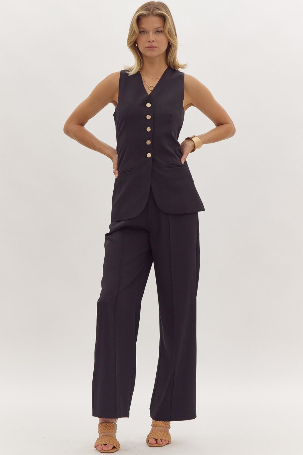 Carson Elastic Waist Trouser