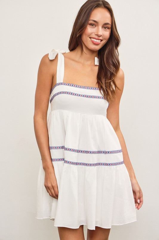 Raelle Tie Shoulder Dress