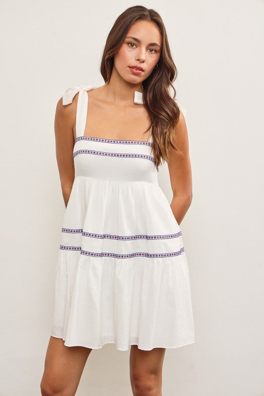 Raelle Tie Shoulder Dress