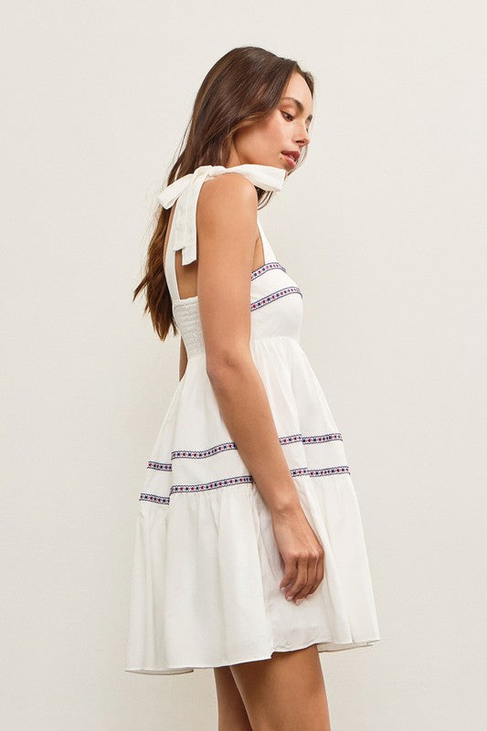 Raelle Tie Shoulder Dress