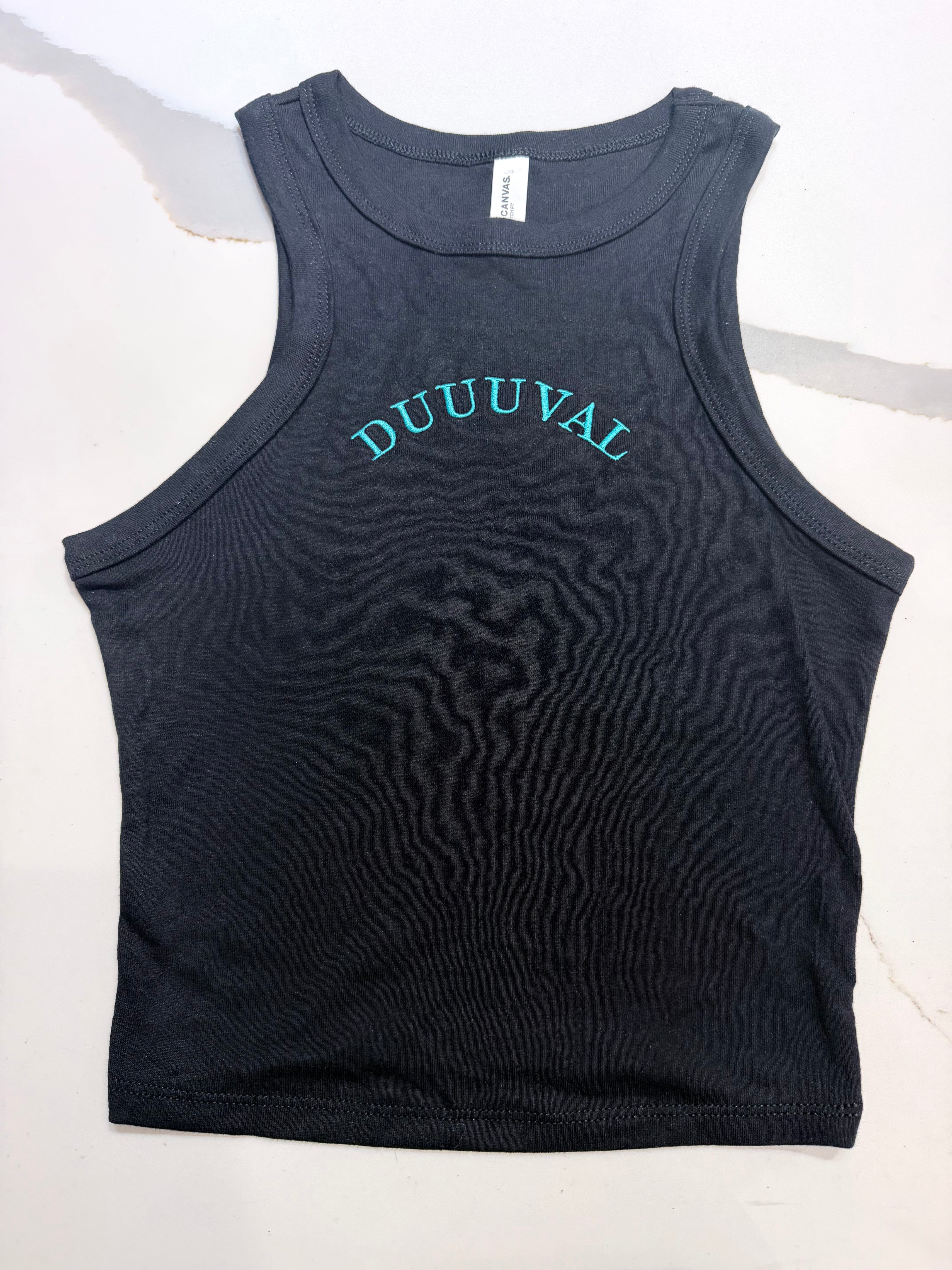 Duuuval Embroidered Racerback Tank