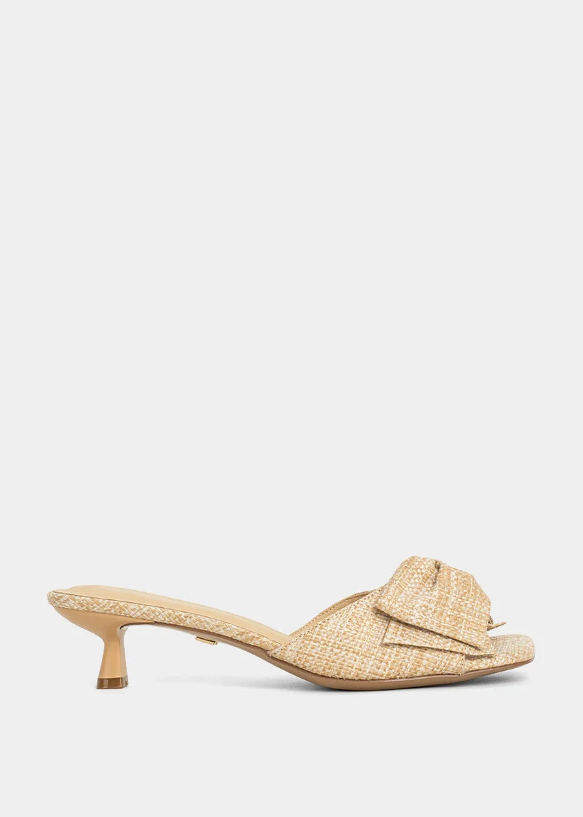 Estella Raffia Mini Heel