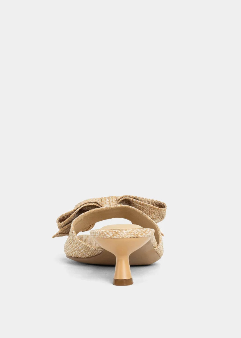 Estella Raffia Mini Heel