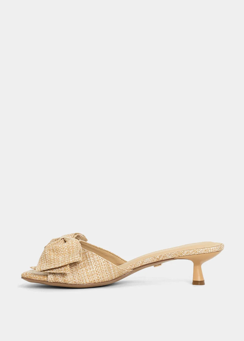 Estella Raffia Mini Heel