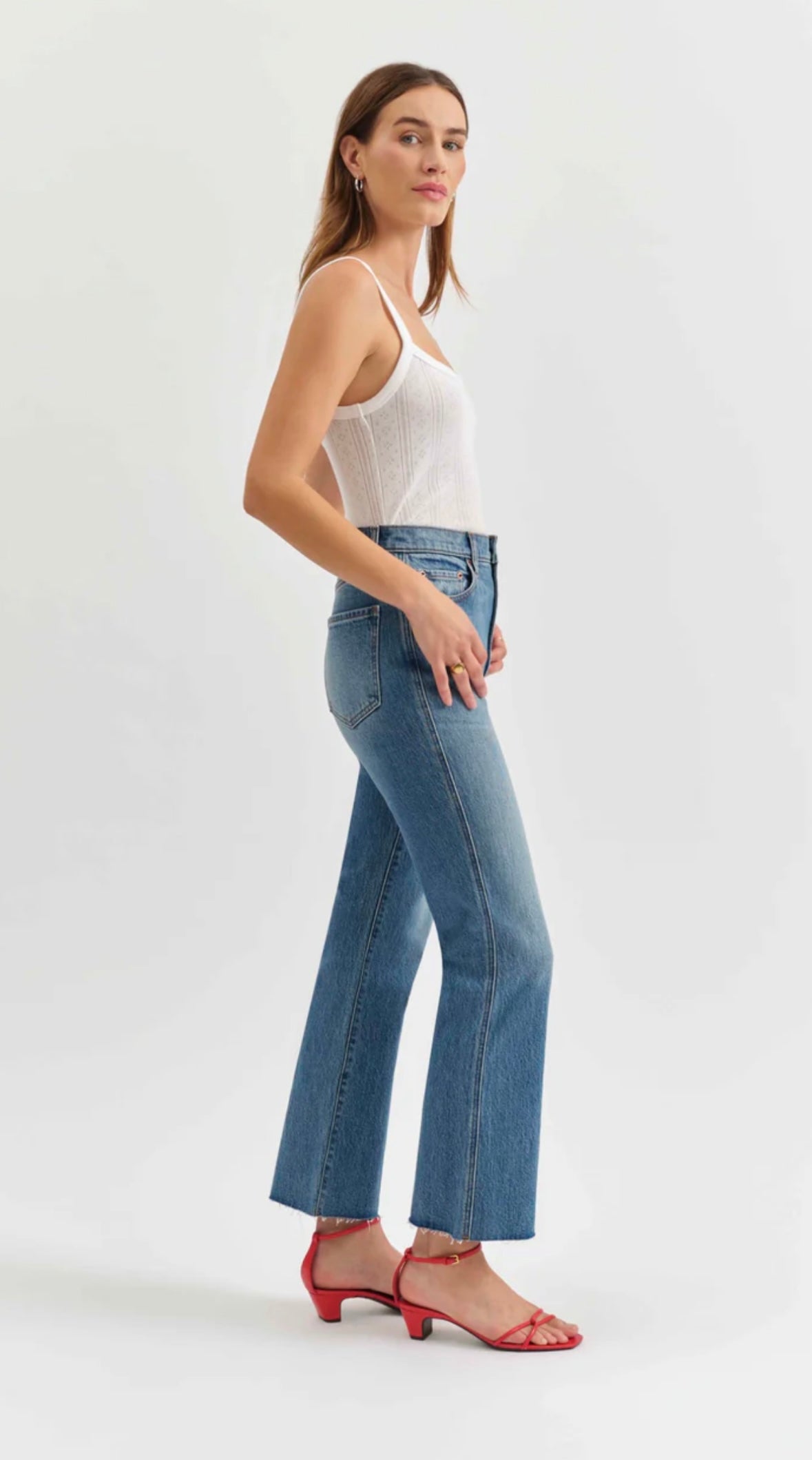 Soho High Rise Ankle Flare Jean (Vixen) - DAZE Denim