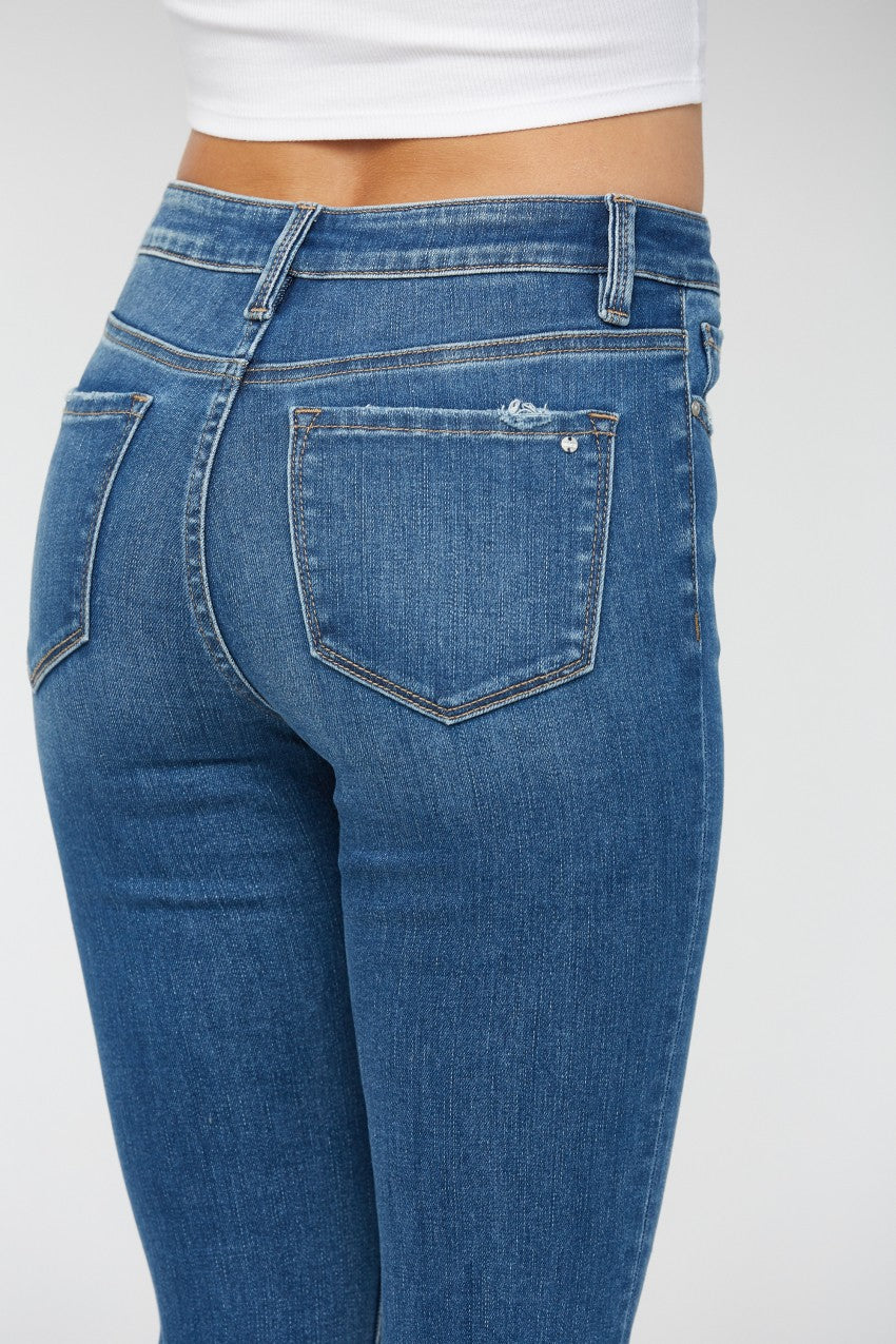 Mid Rise Boot Cut Cropped