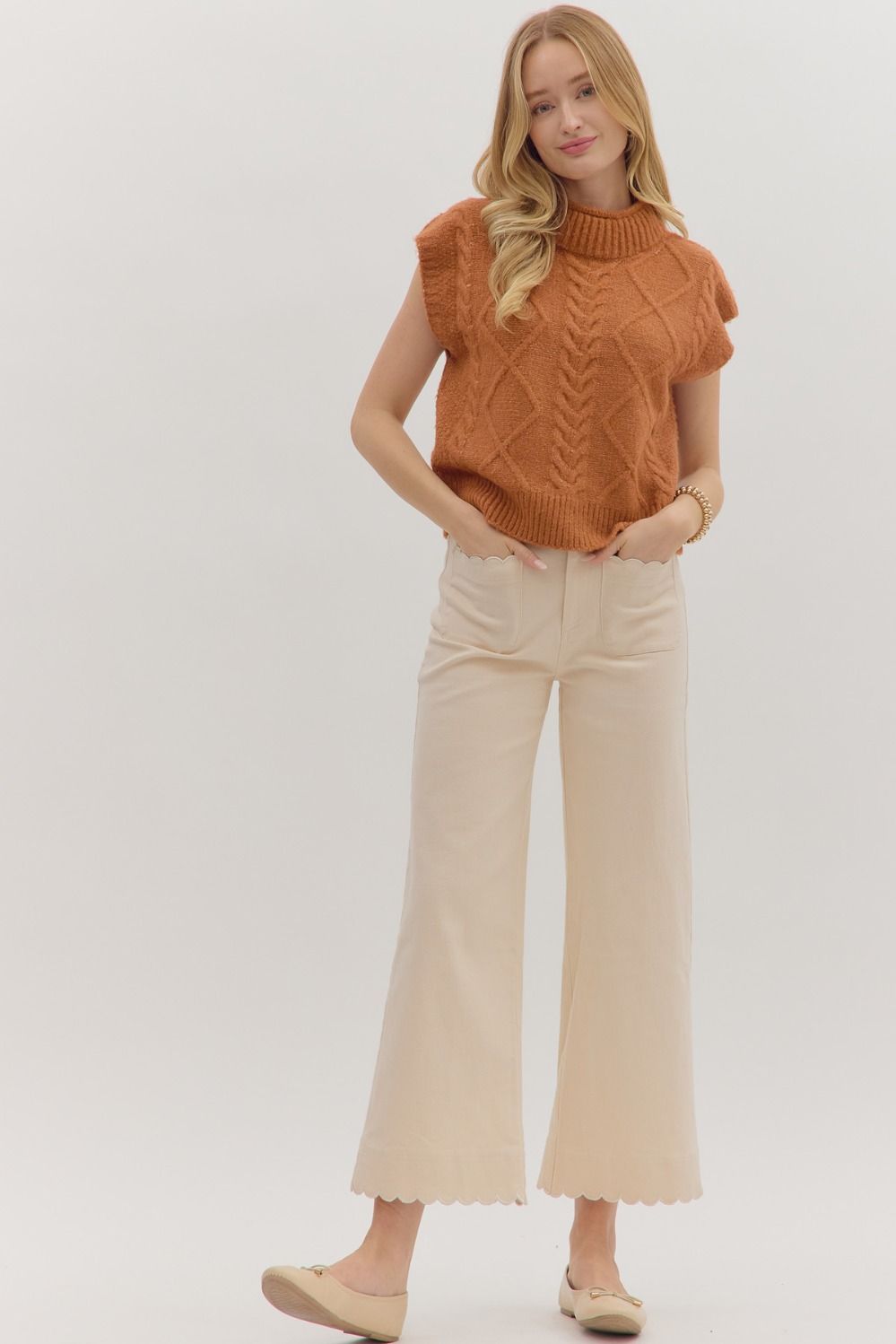 Patsie Cable Knit Sweater