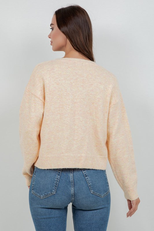 Pearl Seashell Sweater (Yellow)