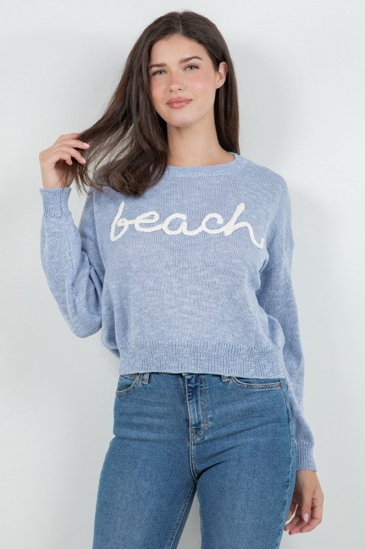 Riley Beach Sweater (Blue)
