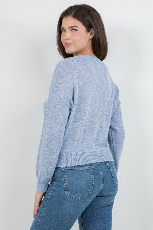 Riley Beach Sweater (Blue)