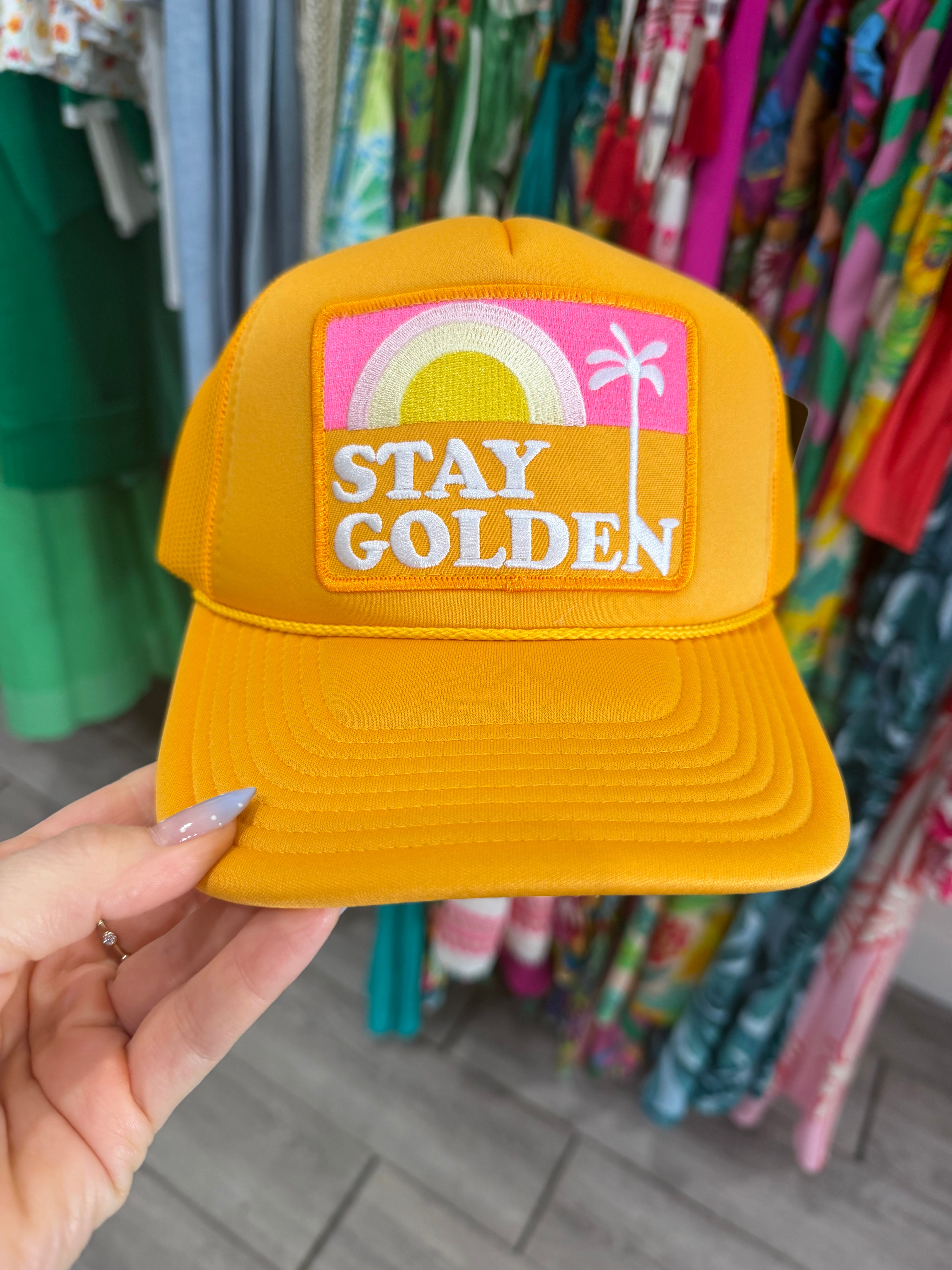 Stay Golden Trucker Hat