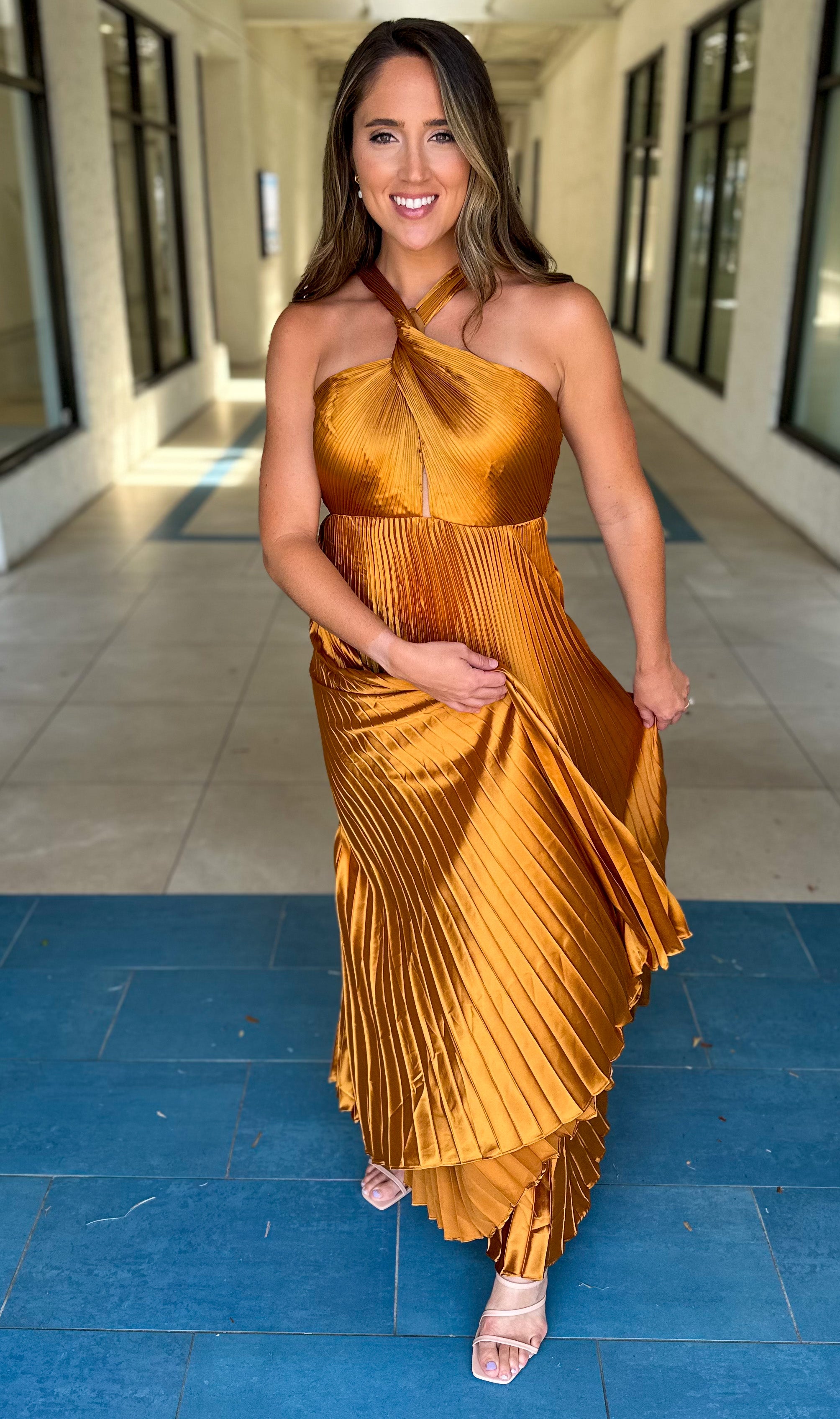 Kiele Pleated Maxi