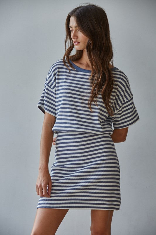 Marlie Striped Mini Dress