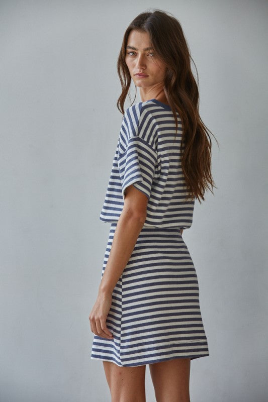 Marlie Striped Mini Dress