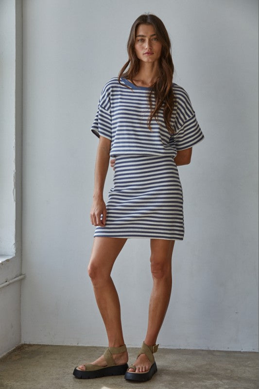 Marlie Striped Mini Dress