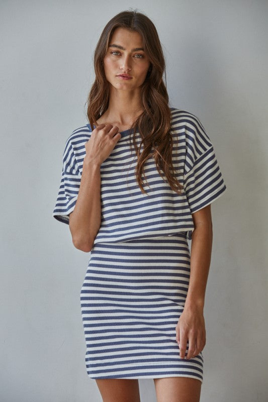 Marlie Striped Mini Dress