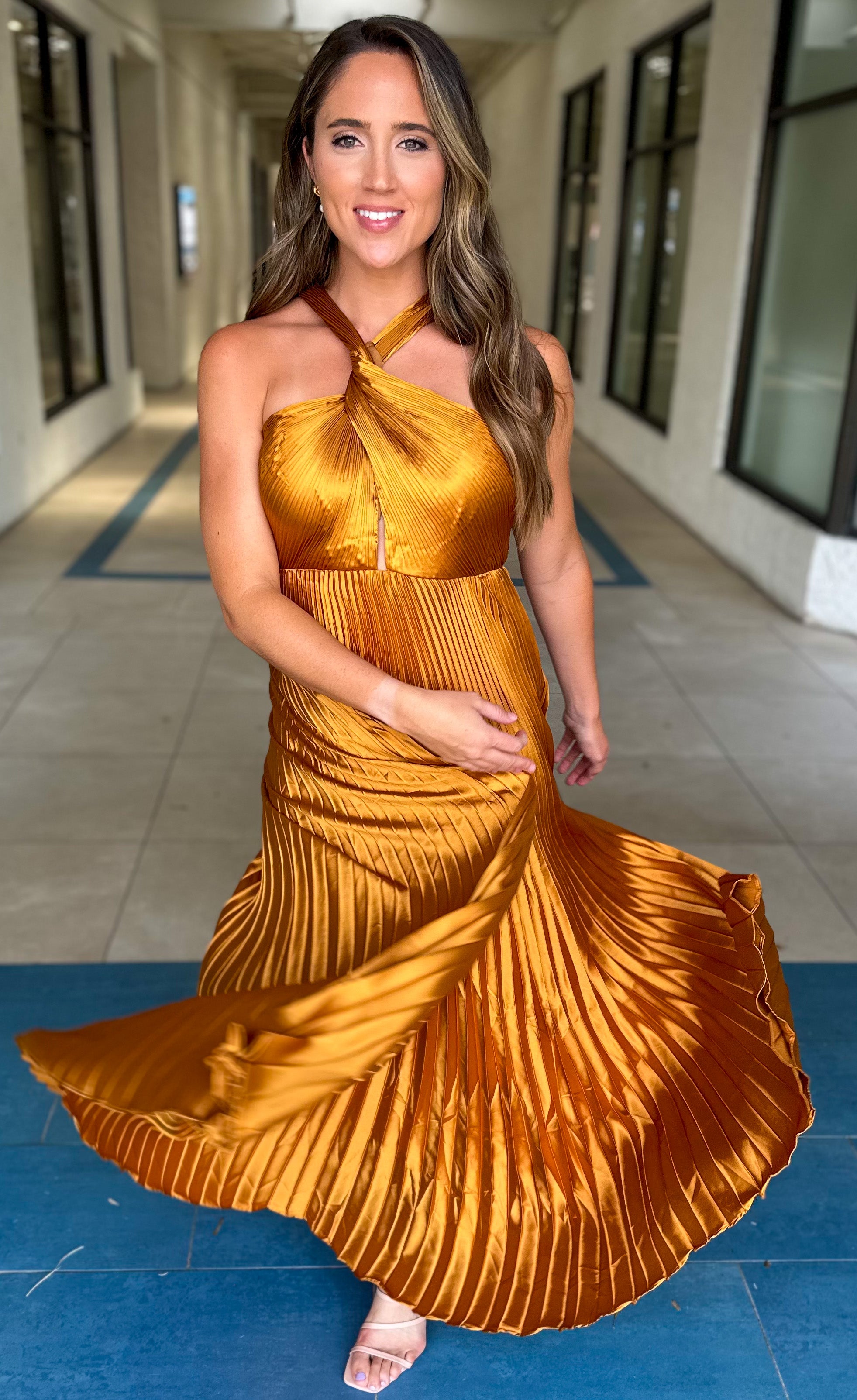 Kiele Pleated Maxi