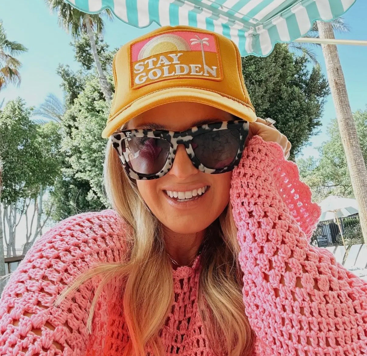 Stay Golden Trucker Hat