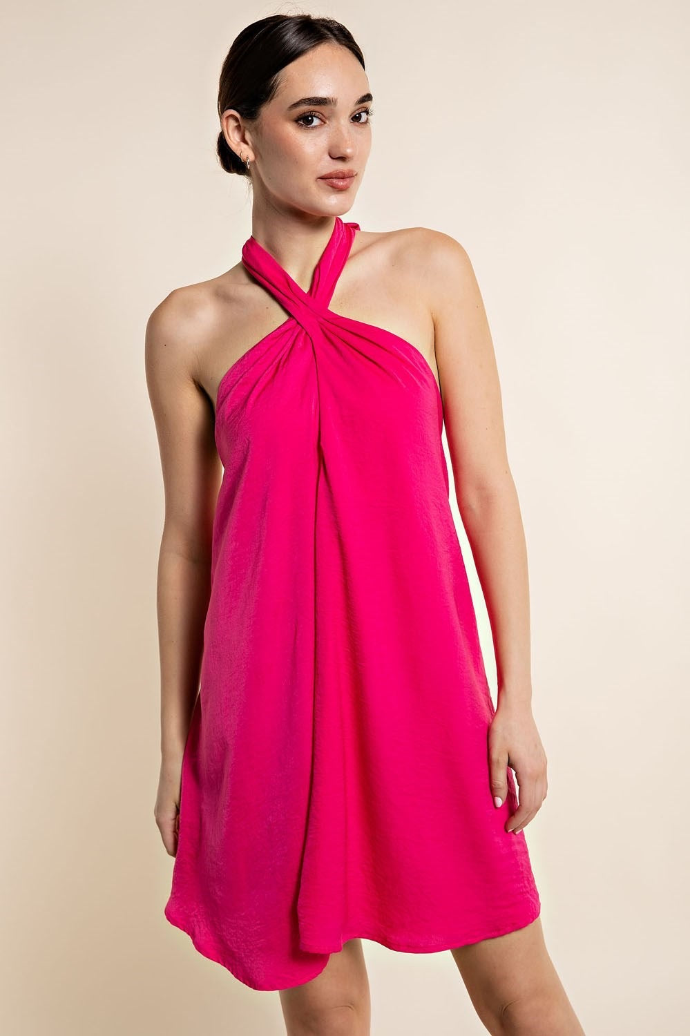 Ginny Halter Dress (Fuchsia)