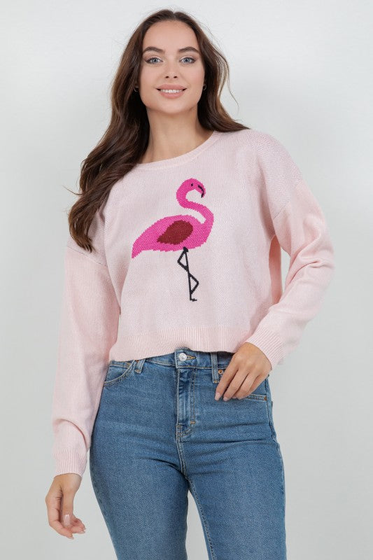 Franny Flamingo Sweater