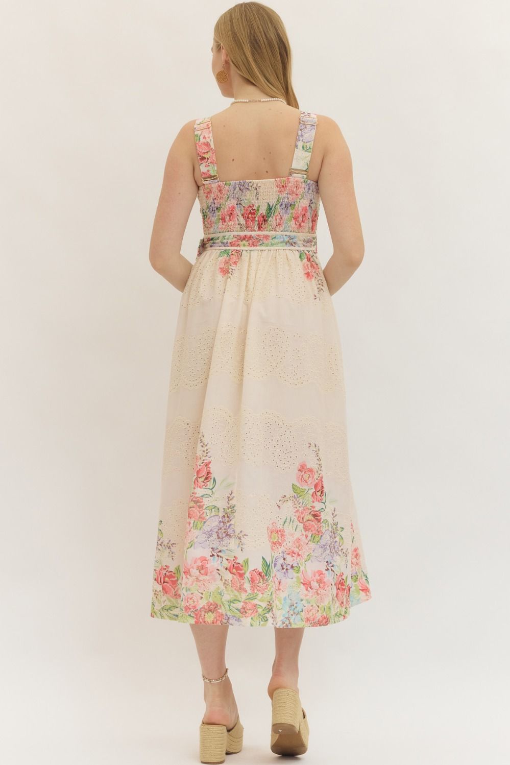 Kellie Botanical Print Midi Dress